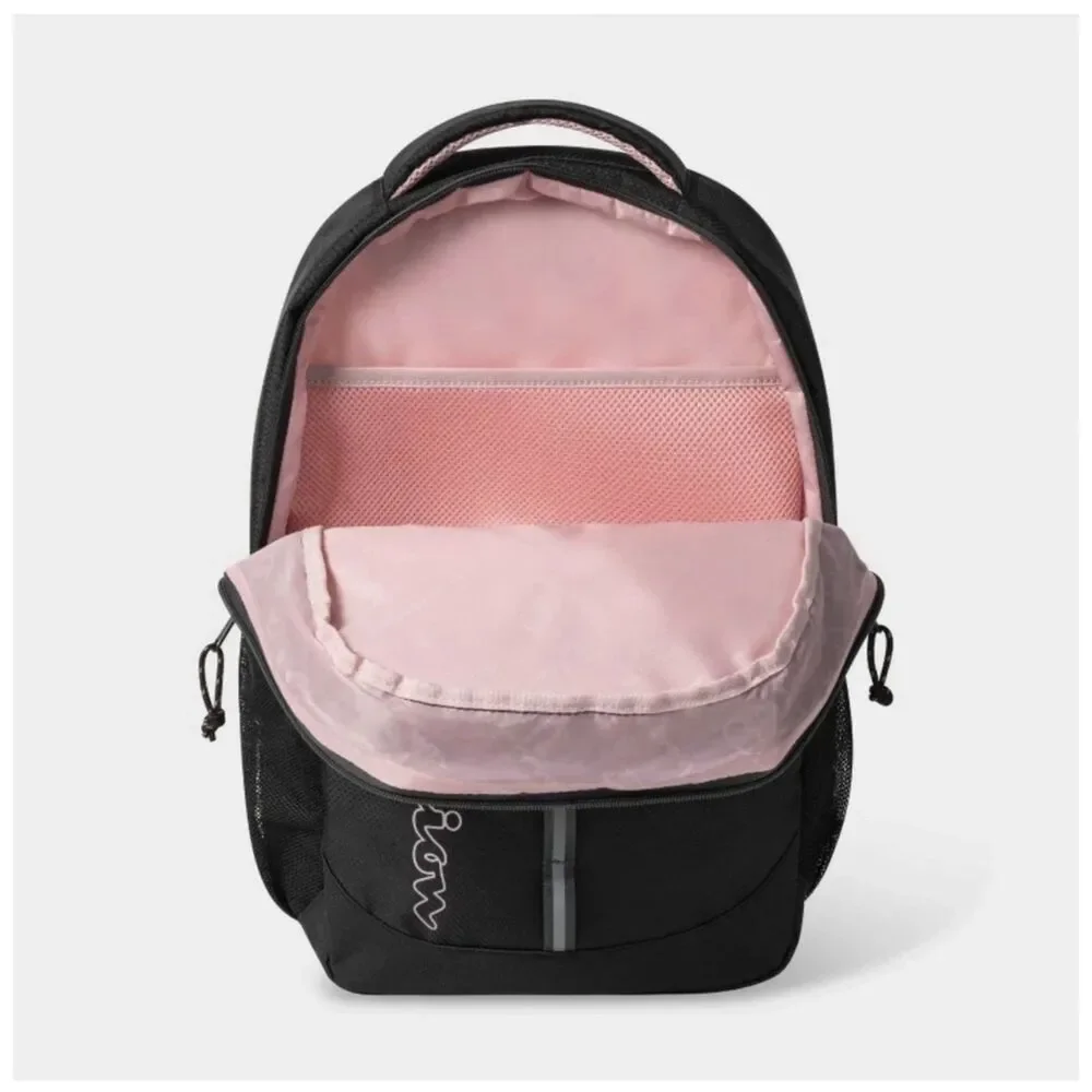 NWT Champion Center Backpack - Black with Laptop Sleeve - 18